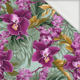 EXOTIC ORCHIDS PAT. 3 - looped knit fabric with elastane ITY