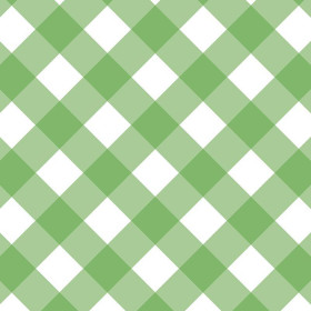 DIAGONAL CHECK / green  - looped knit fabric