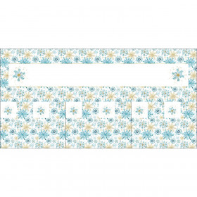 NAPKINS AND RUNNER - BLUE SNOWFLAKES - sewing set