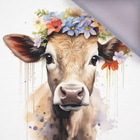 WATERCOLOR COW - panel (75cm x 80cm)  softshell 