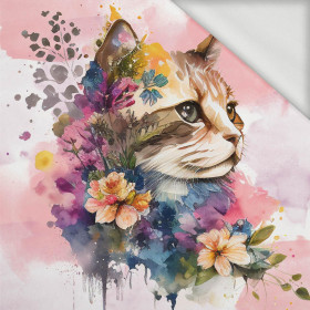 WATERCOLOR CAT PAT. 1 - panel (60cm x 50cm) looped knit