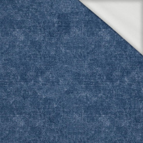 ACID WASH / DARK BLUE - looped knit fabric