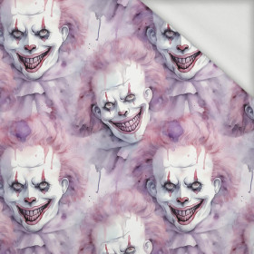 PASTEL HORROR CLOWN WZ. 2 - looped knit fabric