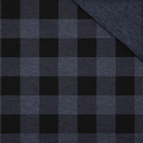 VICHY GRID BLACK / jeans - Sommersweat