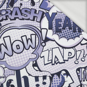 COMIC BOOK (Very Peri) - looped knit fabric