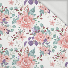 WILD ROSE FLOWERS PAT. 1 (BLOOMING MEADOW) - looped knit fabric