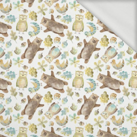 FOREST MIX (FOREST ANIMALS) - looped knit fabric