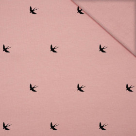 SWALLOWS (MINIMAL)  / B-05 rose quartz - looped knitwear 