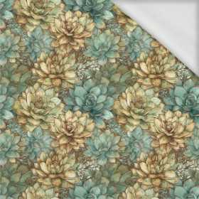 SUCCULENT PLANTS PAT. 2 - looped knit fabric