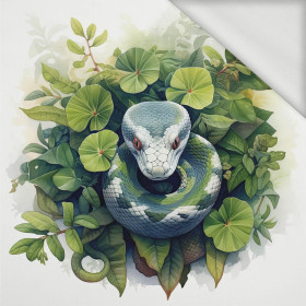 WATERCOLOR SNAKE - panel (75cm x 80cm) looped knit