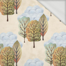 CLOUDY FOREST (AUTUMN GIRL) - looped knit fabric
