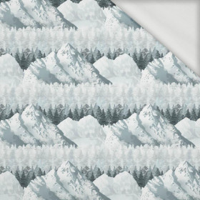 SNOWY PEAKS (WINTER IN THE MOUNTAINS) / small - looped knit fabric