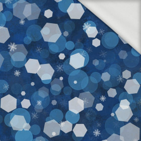 WINTER HEXAGON (WINTER IS COMING) - looped knit fabric