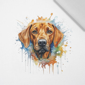WATERCOLOR RIDGIE - panel (60cm x 50cm) Cotton woven fabric
