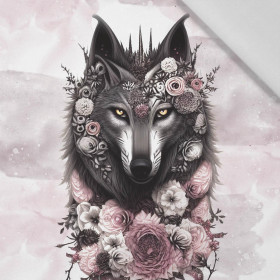 FANTASY WOLF - panel (60cm x 50cm) Cotton woven fabric