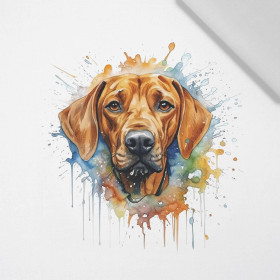 WATERCOLOR RIDGIE - panel (75cm x 80cm) Cotton woven fabric