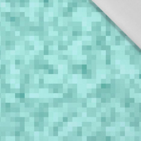 PIXELS pat. 2 / aqua - Cotton woven fabric