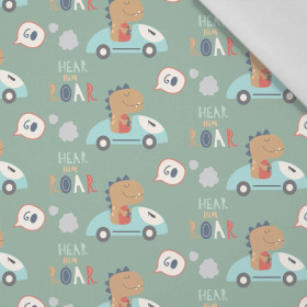 DINO CAR pat. 2 - Cotton woven fabric