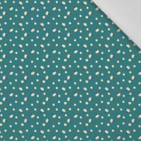 SMALL FLOWERS AND POLKA DOTS - Cotton woven fabric