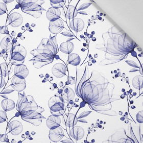 FLOWERS pat. 4 (Very Peri) - Cotton woven fabric