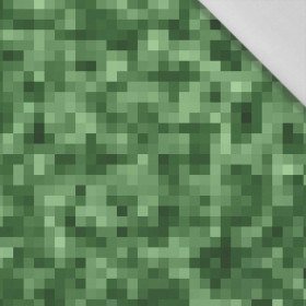 PIXELS pat. 2 / olive - Cotton woven fabric