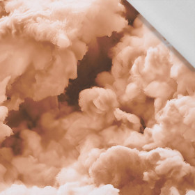 CLOUDS / peach fuzz - Cotton woven fabric