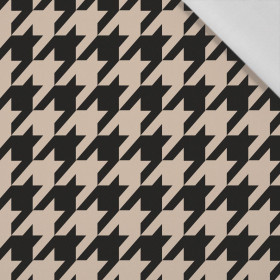 BLACK HOUNDSTOOTH / BEIGE - Cotton woven fabric