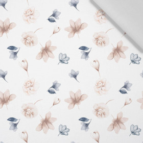 RETRO FLOWERS pat. 6 - viscose woven fabric