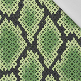 SNAKE'S SKIN PAT. 2 / green - Cotton woven fabric