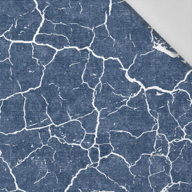 SCORCHED EARTH (white) / ACID WASH (dark blue) - Cotton woven fabric