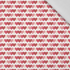 50cm VALENTINE'S HEARTS pat. 3 / white (VALENTINE'S MIX) - Cotton woven fabric