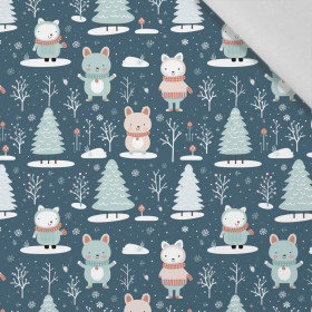 WATERCOLOR WINTER PAT. 5 - Cotton woven fabric