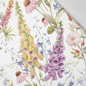 FLOWERS / bellflowers - Cotton woven fabric
