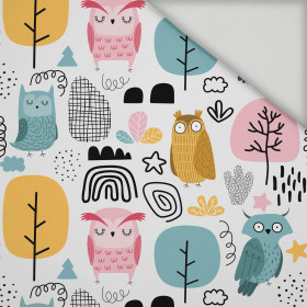 PAINTED OWLS - Quick-drying woven fabric