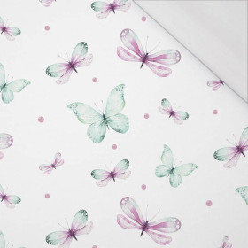 BUTTERFLIES PAT. 3 (WATER-COLOR BUTTERFLIES) - single jersey with elastane 