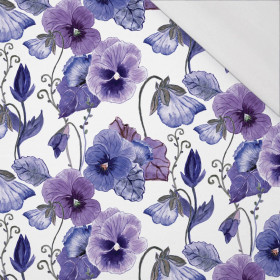 PANSIES (BLOOMING MEADOW) (Very Peri) - single jersey with elastane 