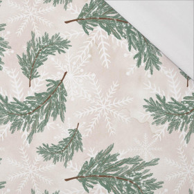TWIGS AND SNOWFLAKES (WINTER IN THE CITY) - single jersey with elastane 
