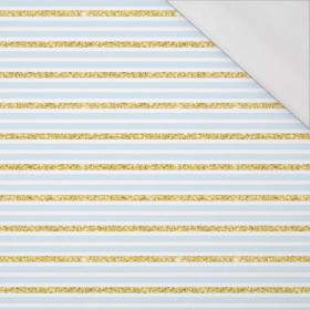 LIGHT BLUE STRIPES / GLITTER (PUMPKIN GARDEN) - single jersey with elastane 