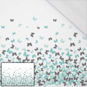 BUTTERFLIES AQUA - panel Single jersey with elastane 