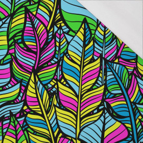 NEON LEAVES - single jersey with elastane 