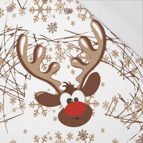 REINDEER / brown - SINGLE JERSEY PANORAMIC PANEL 