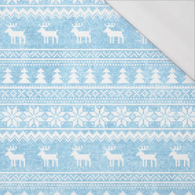 REINDEERS PAT. 2 / ACID WASH LIGHT BLUE - single jersey with elastane 