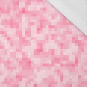 PIXELS pat. 2 / pink - single jersey with elastane 