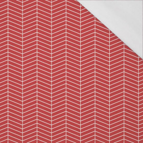 HERRINGBONE pat. 3 / red (VALENTINE'S MIX) - single jersey with elastane 