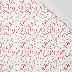 WINGED HEARTS / white (VALENTINE'S MIX) - single jersey with elastane 
