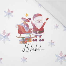 JOYFUL SANTA CLAUS / ho ho ho (CHRISTMAS FRIENDS) - SINGLE JERSEY PANORAMIC PANEL 