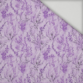 DIGITAL LAVENDER / FLOWERS - quick-drying woven fabric