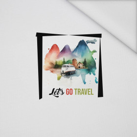 LET'S GO TRAVEL - panel (60cm x 50cm) Waterproof woven fabric