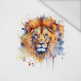 WATERCOLOR LION - panel (75cm x 80cm) Waterproof woven fabric