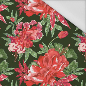 AZALEAS (RED GARDEN) - Waterproof woven fabric